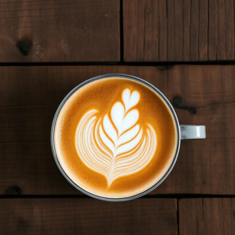 Cappuccino com latte art