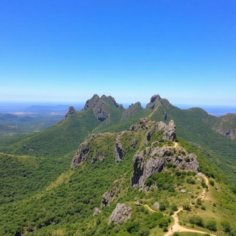 Paisagem serrana de Cerro Corá